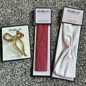 The hairedit Clip and Headband Trio
